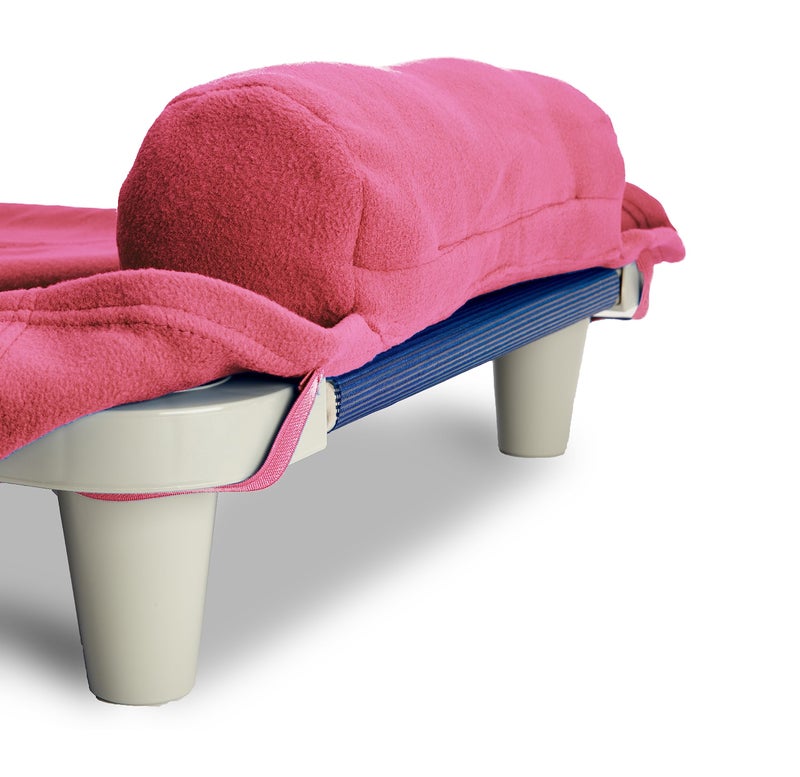 ROLLEE POLLEE Northwest Rollee Pollee Nap Sac Roll-Up Toddler Blanket with Attached Pillow - Soft Fleece Preschool Nap Mat for Daycare or Travel - Machine Washable - Pink - Image 2